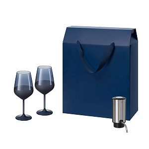 Подарочный набор Сапфир (Sapphire), Данте (Dante) (2 бокала + аэратор для вина)