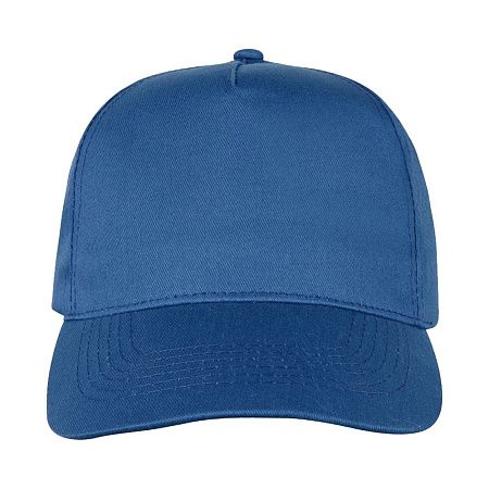 Кепка 5-панельная Lester Velcro 180, ярко-синяя