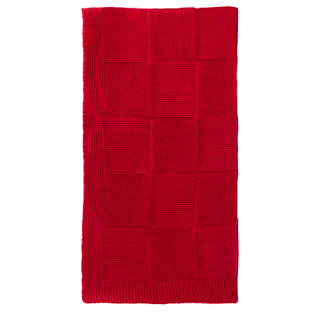 Плед Селла (Cella) вязаный, красный (без подарочной коробки)