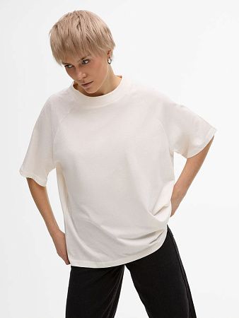 Футболка унисекс оверсайз T2, молочно-белая, размер XL/2XL