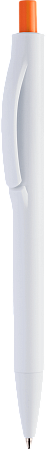 Ручка IGLA COLOR Белая с оранжевой кнопкой 1033.05