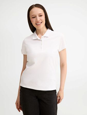 Рубашка поло женская People 210, белая, размер S