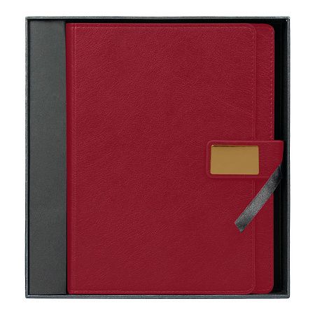 Ежедневник в суперобложке Country Alfa Mocco Business Edition B5, полутвердый, бордовый с золотом
