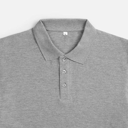 Рубашка поло унисекс Upswing, серый меланж, размер L