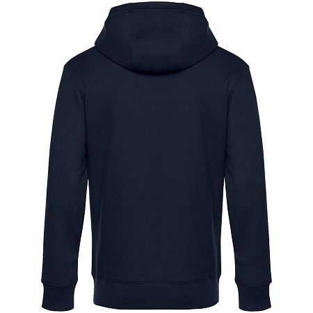 Толстовка с капюшоном унисекс King, темно-синяя, размер S