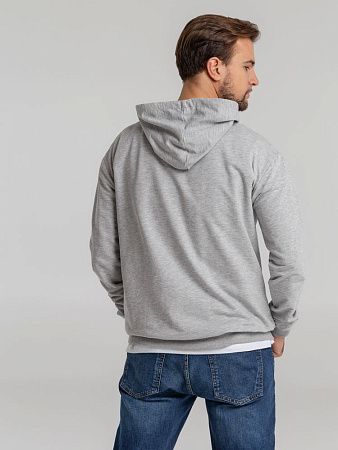 Толстовка с капюшоном Unit Kirenga, серый меланж, размер S