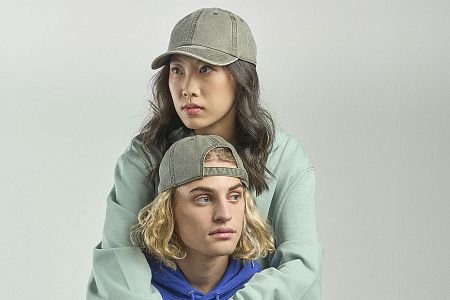 Бейсболка винтажная DIGG, 6 клиньев, металлическая застежка