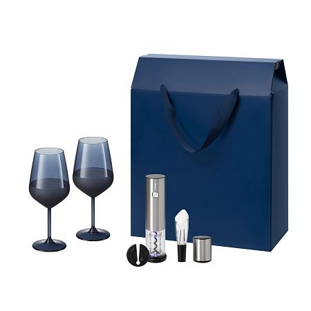 Подарочный набор Сапфир (Sapphire), Винтаро (Vintaro) (2 бокала + набор для вина)