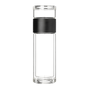 Бутылка стеклянная с двойными стенками Терсо (Terso), черная