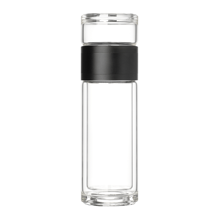 Бутылка стеклянная с двойными стенками Терсо (Terso), черная