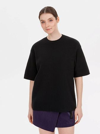 Джемпер с коротким рукавом Siluetti Volumica, черный, размер M/L