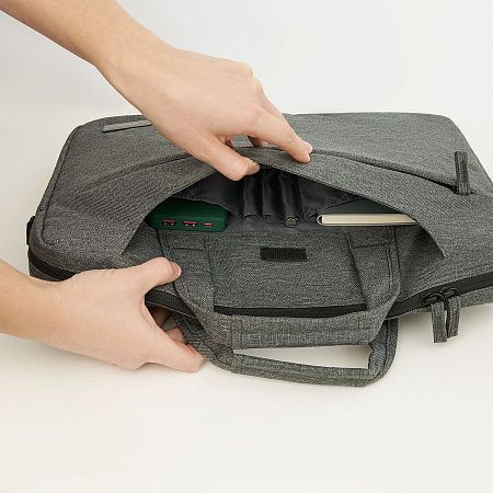 Сумка для ноутбука Милиорис (Migliores), серый/серый