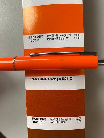 Ручка шариковая, пластиковая, BEST TOP NEW, оранжевая