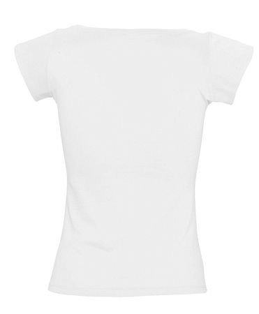 Футболка женская Melrose 150 с глубоким вырезом, красная, размер S