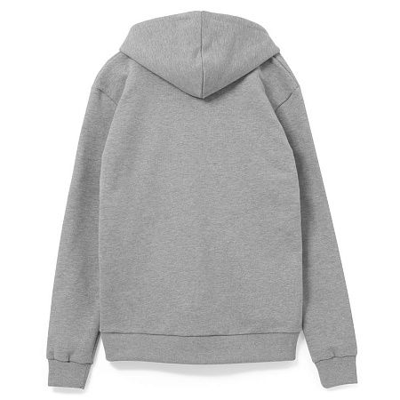 Толстовка на молнии с капюшоном Unit Siverga, серый меланж, размер XS