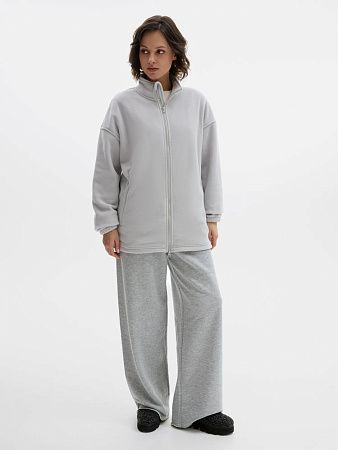 Куртка флисовая унисекс Nebo, светло-серая, размер S