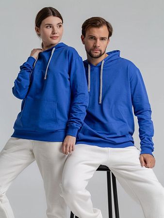 Толстовка с капюшоном Unit Kirenga, ярко-синяя, размер XS