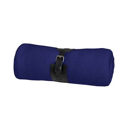 Плед  "Belt"; т.синий; 130 х 180 см; 100% акрил, с поясом