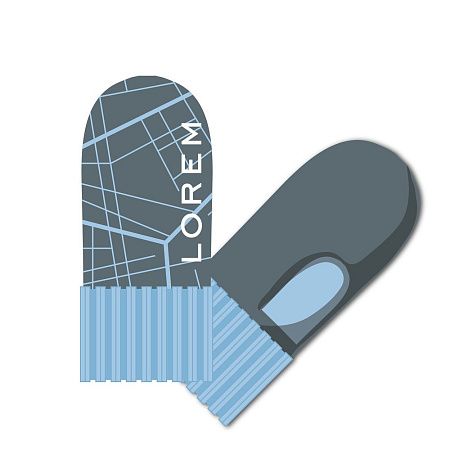 Варежки на заказ Joyful Grand, полушерсть, размер S/M