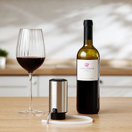 Электрический аэратор Данте (Dante), серебряный