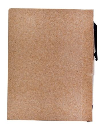 Мини-блокнот Eco Light с ручкой с черными элементами, ver.2