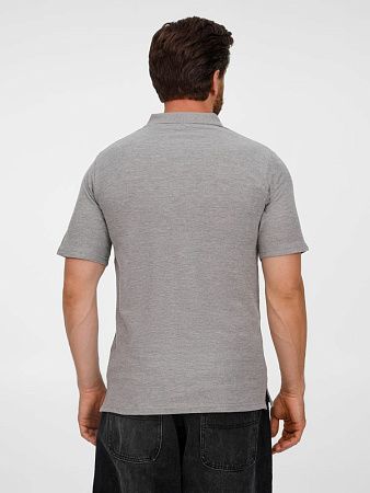 Рубашка поло унисекс Tervise, серый меланж, размер 3XL