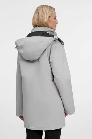 Куртка-парка унисекс Sfera, светло-серая, размер S