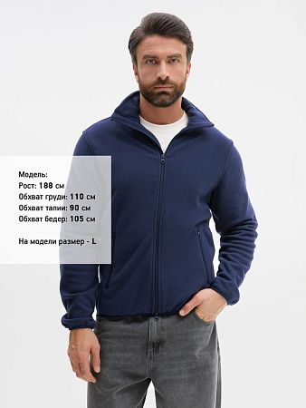 Куртка флисовая унисекс Ben Mac, темно-синяя, размер 3XL