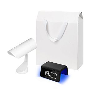 Подарочный набор Призма, Флейм (Prisma, Flame), черный (увлажнитель воздуха, зарядное устройство)