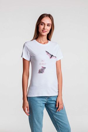 Футболка женская An Angel, белая, размер S