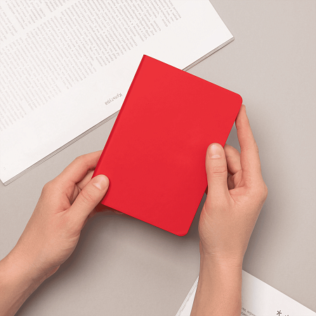 Ежедневник Спарк мини (Spark mini) A6 недатированный, красный