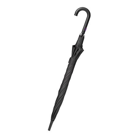 Зонт-трость Квантум (Quantum), черный/фиолетовый