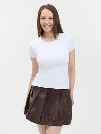 Футболка женская с круглым вырезом Lady 220 белая, размер M