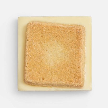 Печенье Dream White в белом шоколаде, квадрат