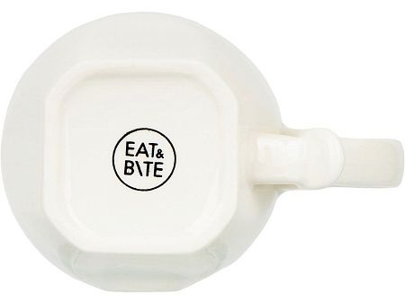 Чайная пара с бамбуковым блюдцем «Deny», цвет: белый