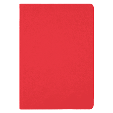 Ежедневник Латте софт-тач (Latte soft touch) недатированный, красный