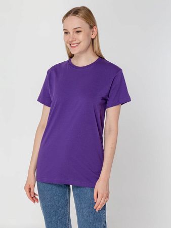 Футболка унисекс T-Bolka 160, фиолетовая, размер L v2