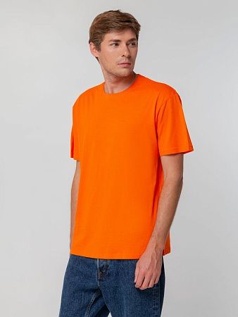 Футболка унисекс T-bolka 140, оранжевая, размер 4XL