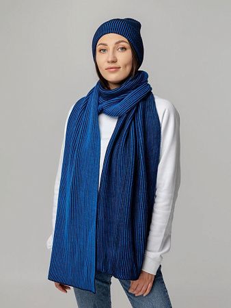 Шарф Nobilis, бирюзовый с терракотовым