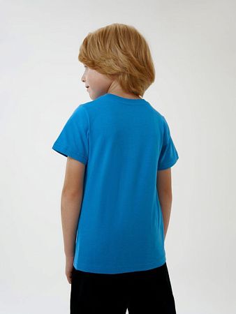 Футболка детская T-Bolka Kids, бирюзовая, размер 6 лет (106-116 см)