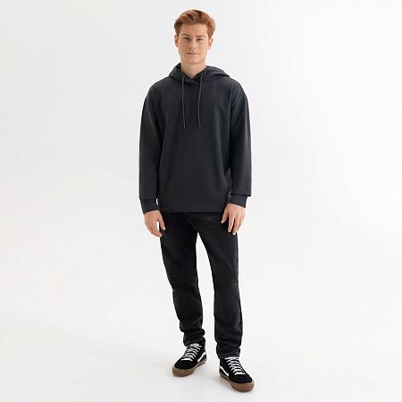 Худи с капюшоном, унисекс Алекс (Alex) антрацит, размер L