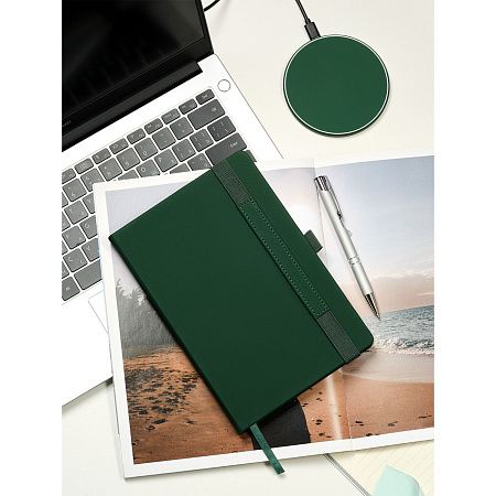 Ежедневник Альфа (Alpha) недатированный, зеленый/оливковый