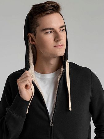 Толстовка унисекс на молнии Sherpa 280, черная, размер XXS