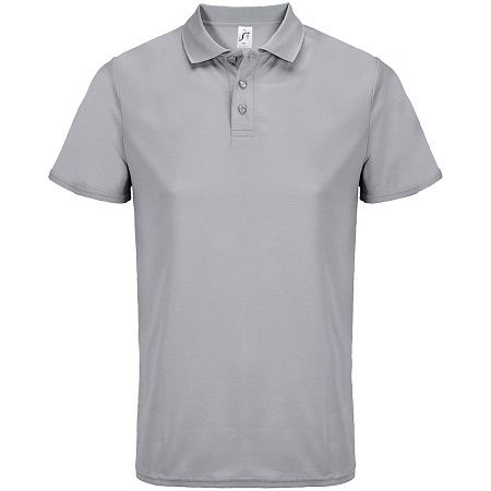 Рубашка поло унисекс Pitcher, серая, размер M