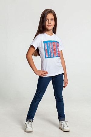 Футболка детская «Небоскребы», белая, размер 5/6 лет