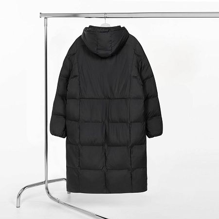 Пуховик унисекс Kapsula, черный, размер XS/S