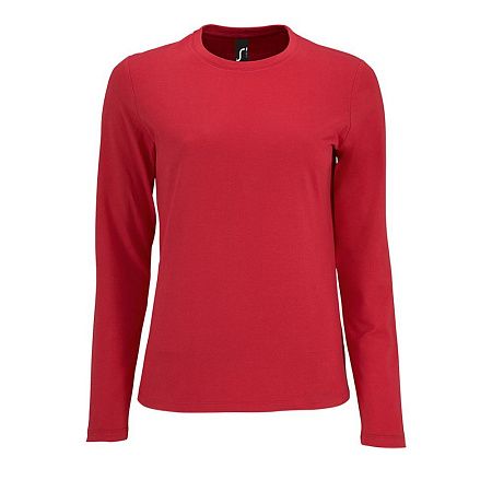 Футболка с длинным рукавом Imperial LSL Women, красная, размер S