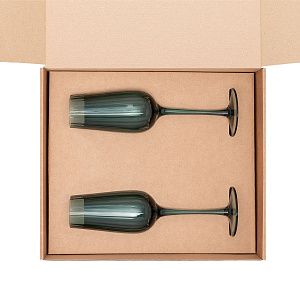 Подарочный набор 2 бокала для шампанского Капри (Capri)