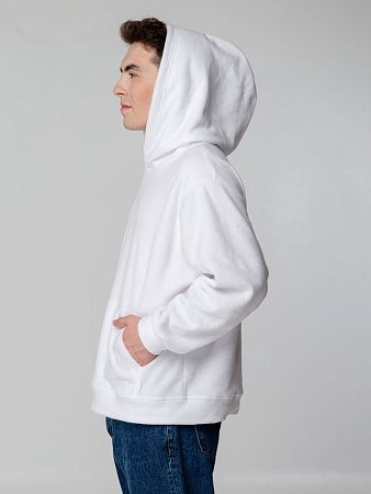 Худи флисовое унисекс Manakin, белое, размер M/L