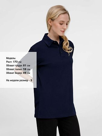 Рубашка поло унисекс Senti, темно-синяя, размер XL